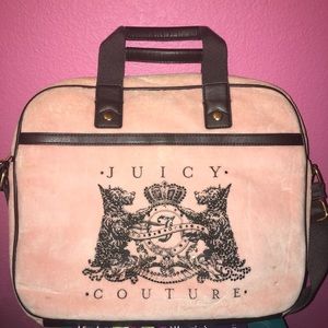 Juicy Couture 15in laptop case w/ cross body strap